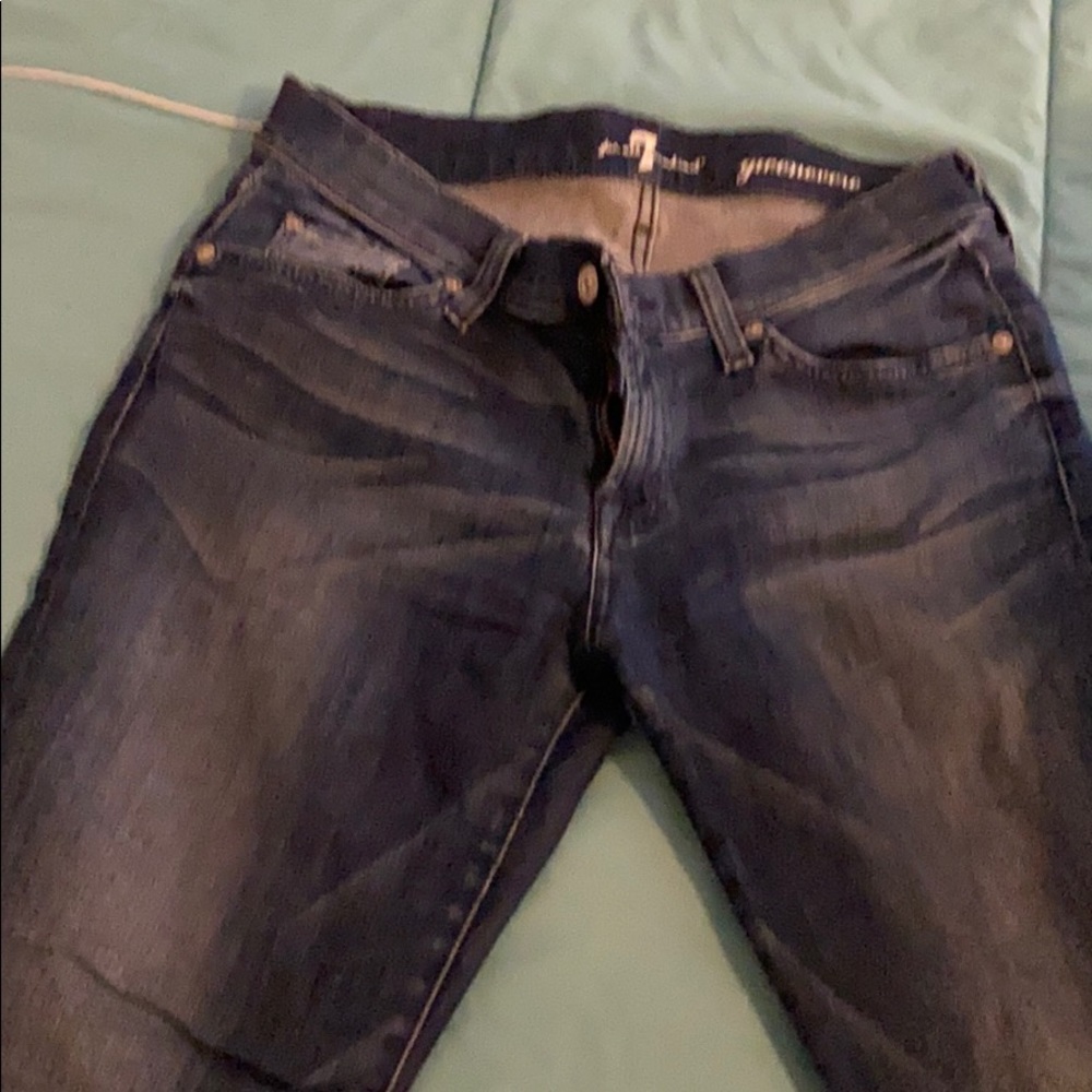 7 mankind dark denim jeans gently used